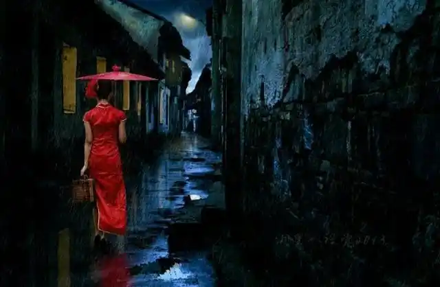 七律/烟雨江南中的雨巷