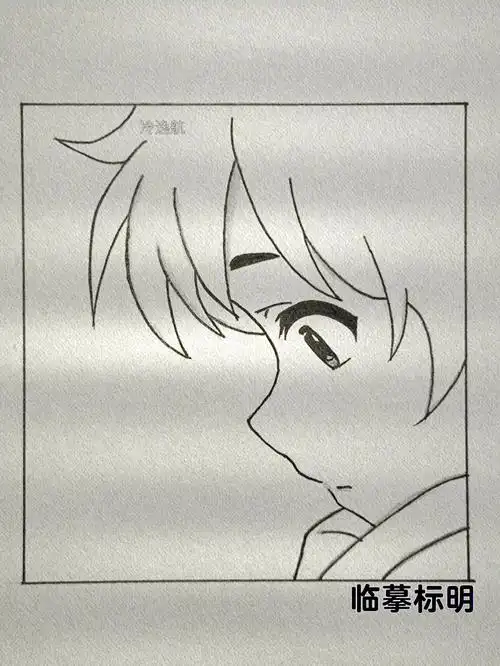 动漫头像绘画过程#手绘头像  #简笔画教程  #绘画过程  #su@小红书