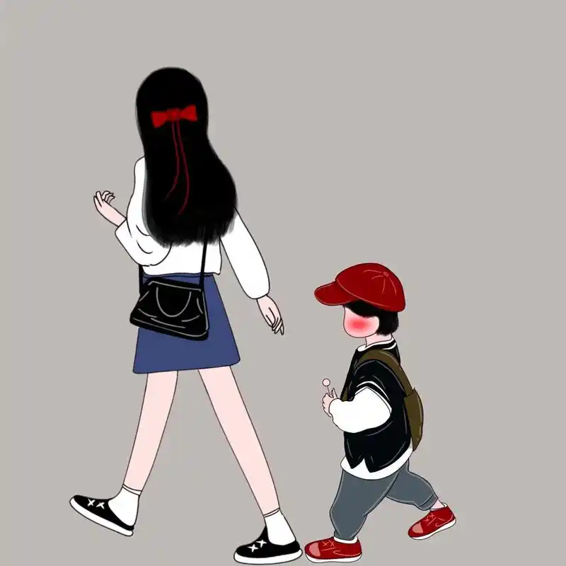 原创手绘两宝姐弟兄妹头像无水印 生了两儿子,有人羡慕,有人说三道四