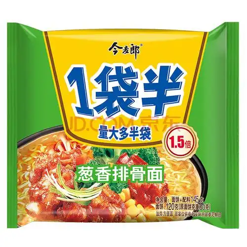 【今麦郎方便面】今麦郎 方便面 一袋半葱香排骨面 泡面 145g/袋