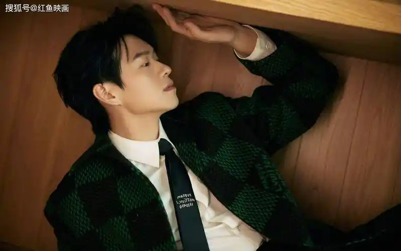 魏大勋 绿色棋盘格纹写真