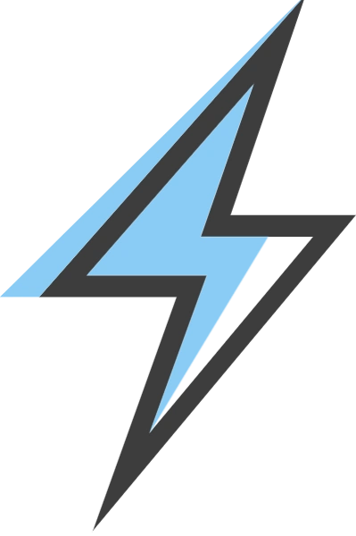 闪电触电充电电量常用贴纸素材图标井号字符符号井装饰贴纸素材插画