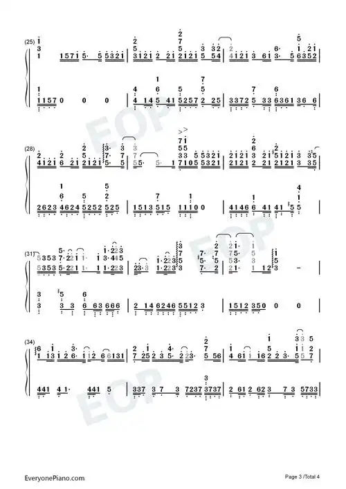 大眠-都快忘了怎样恋一个爱我被虚度了的青春-抖音热歌双手简谱预览3