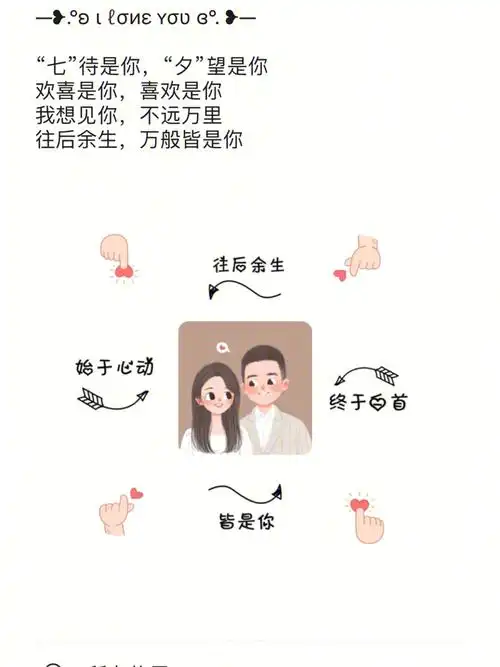 七夕情人节秀恩爱文案78