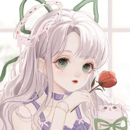 二次元女生简约头像唯美图片大全二次元唯美梦幻美少女头像卡通头像