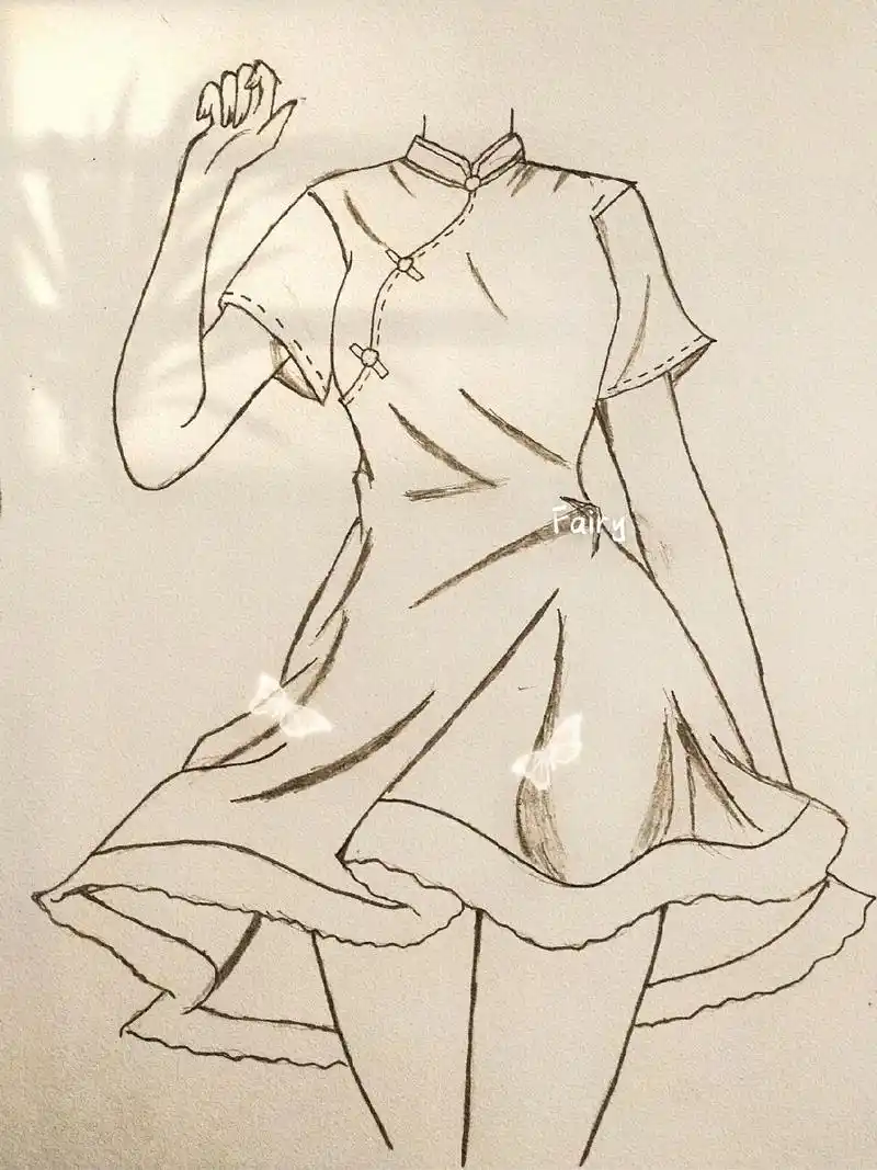 临摹@夏七七(绘) #古风 #上热门 #绘画 #画画过程 # - 抖音