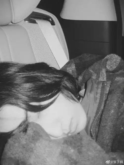 张子枫分享自拍美照02侧颜精致随性俏皮