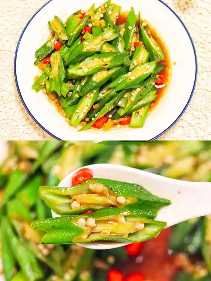 超级下饭的蚝油炒秋葵,低脂又营养.蚝油炒秋葵的做法简单,营养 - 抖音