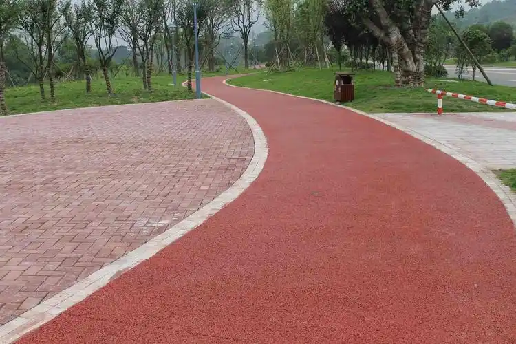 渗水混凝土路面_城市绿道新材料