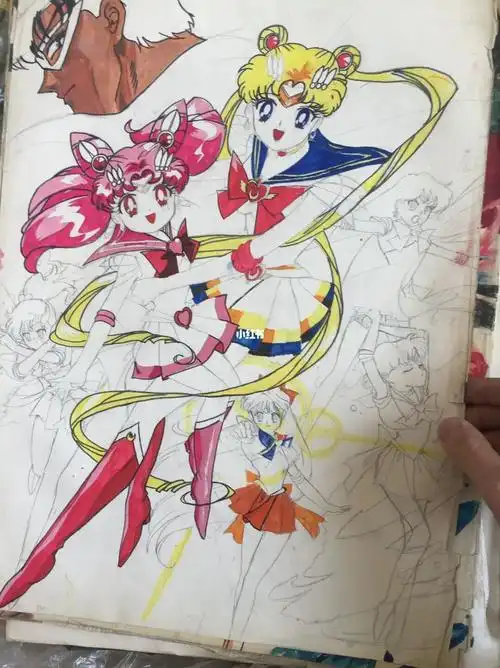 这是初一的时候画的!14/15岁?不记得了前后画了两遍!