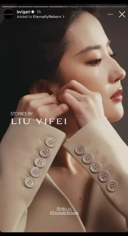 刘亦菲宝格丽全球品牌代言人##刘亦菲 流浪小三花