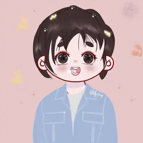 刘耀文q版半身手绘图