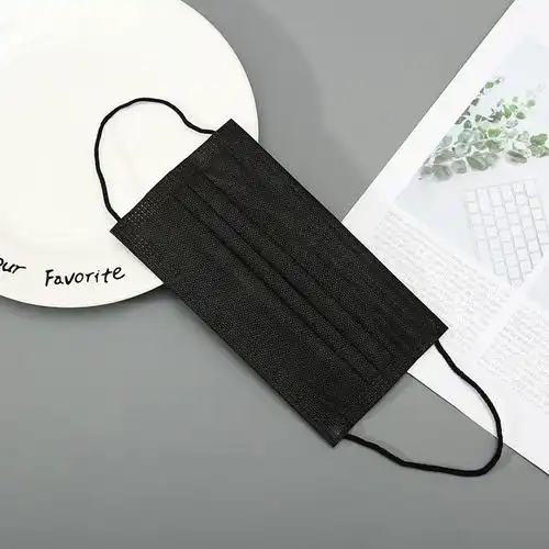 黑色一次性口罩正反面 黑色一次性口罩正反面区分图片