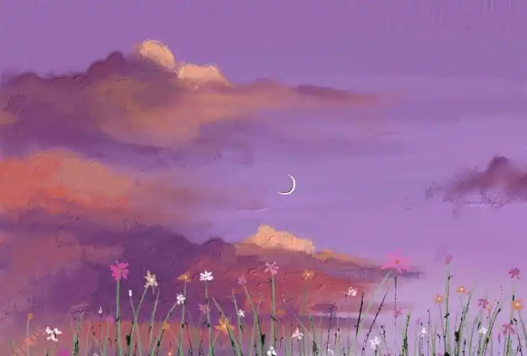 治愈系油画风ipad高清壁纸