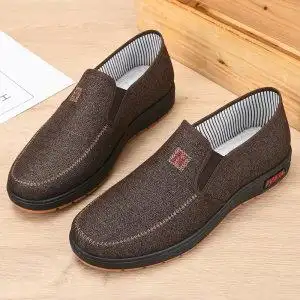 牛筋底老北京布鞋男鞋老人软底男士爸爸鞋子休闲时尚春秋款透气