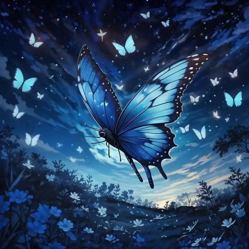 这些头像,将蓝色蝴蝶的梦幻与神秘完美融合,仿佛能引领你进入一个未知