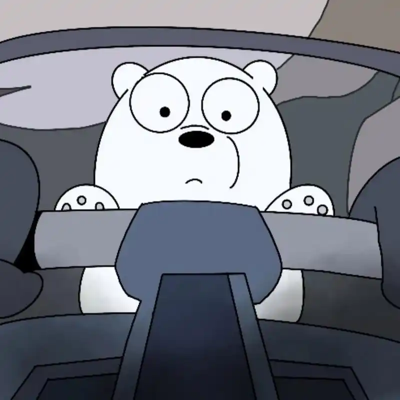 咱们裸熊头像 手绘 插画