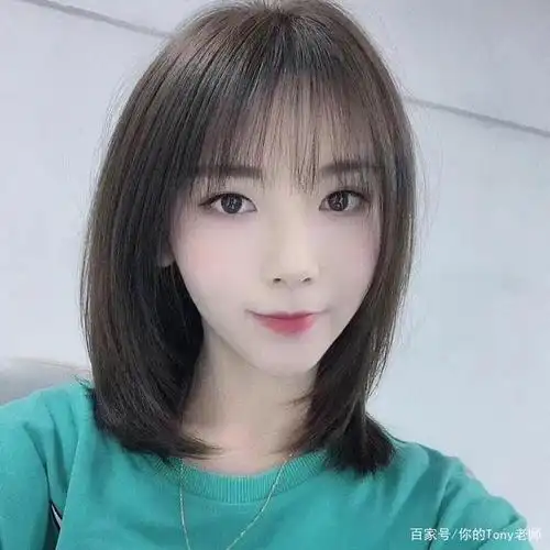 齐肩的碎发搭配,轻薄的刘海,简直是太美了.