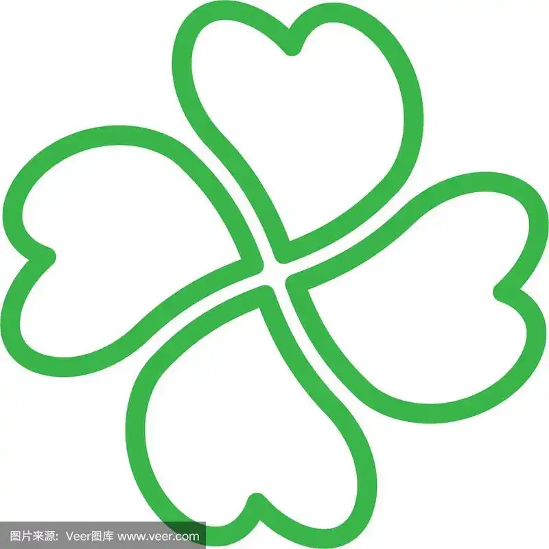 三叶草-绿色的四叶草象征好运