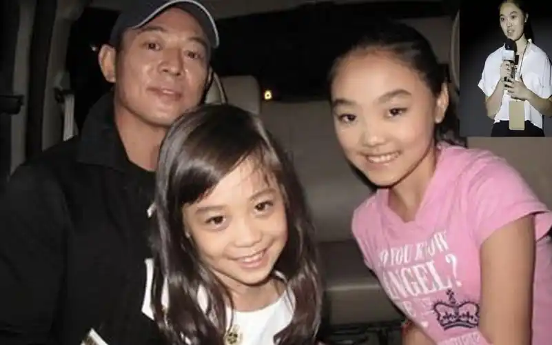 55岁李连杰近照曝光4个女儿长成这样这颜值的差距也太大了