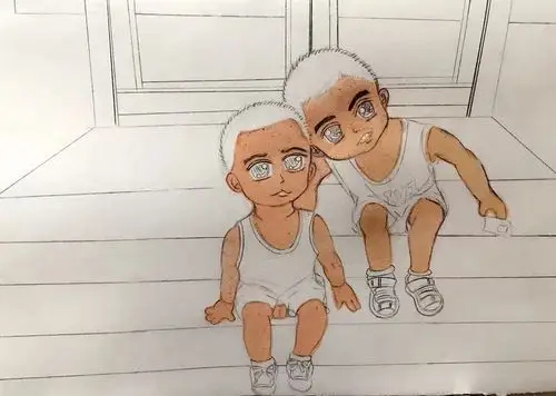 马克笔之两个小男孩