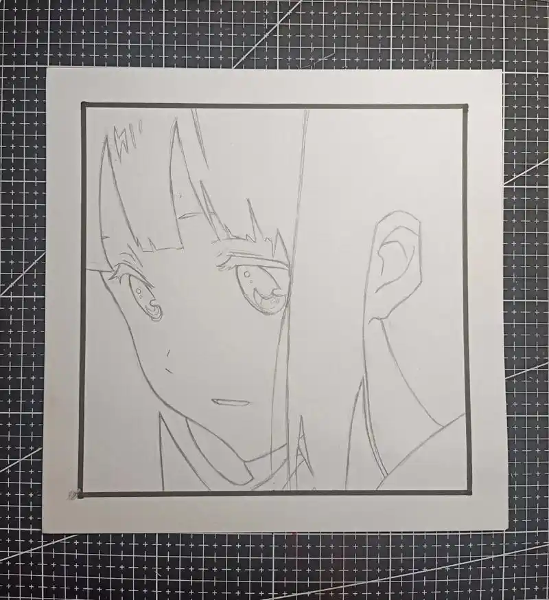 冰菓 #千反田爱瑠 #黑白画 #手绘 #临摹 #抖音小助手 - 抖音