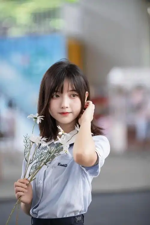 可爱活泼青春的jk女孩