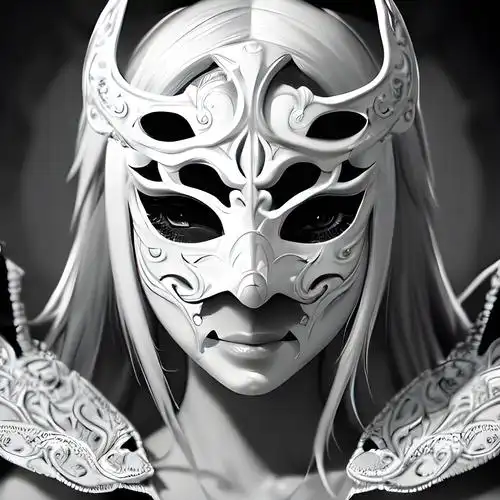 黑白面具头像