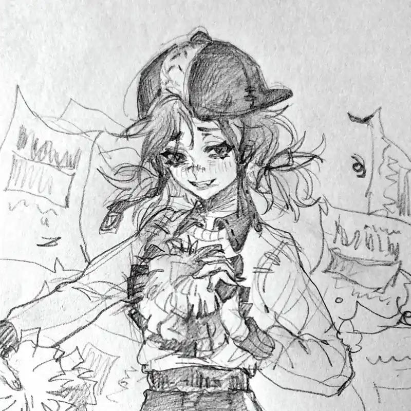 为重生雀跃!#第五人格 #铅笔稿 #画渣日常 #手绘  - 抖音