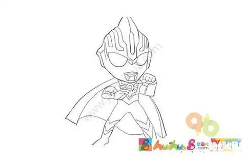 strong>欧布奥特曼简笔画 /strong>