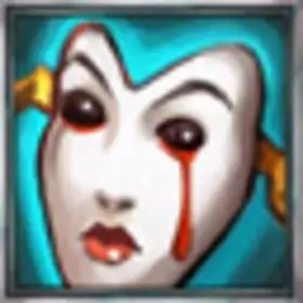 一个有泪痕的面具,小时候动漫看过,好像是坏的boss