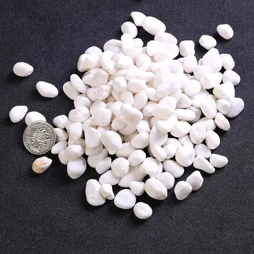 优质白色小石头 白玉石 别墅园林铺路装修专用 白色鹅卵石批发