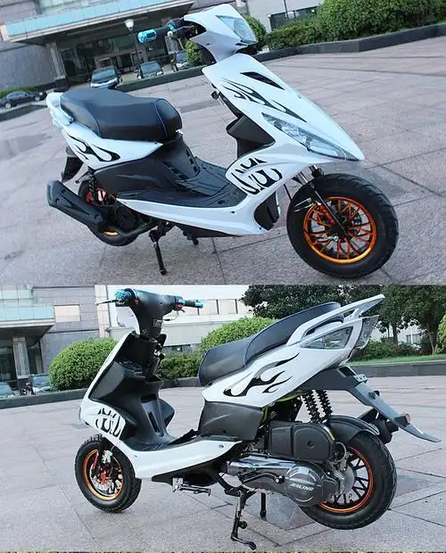 鬼火一代踏板车125cc摩托车鬼火踏板车125摩托车燃油踏板助力125踏板