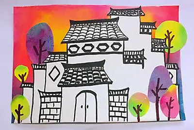 孩子们眼里的马头墙是这样的