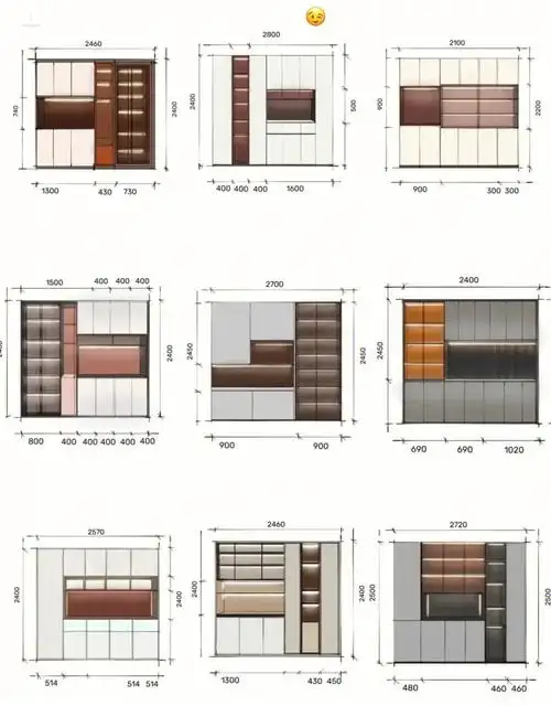 附带详细的尺寸[呲牙]#全屋定制家具  #全屋定制工厂  #酒柜  #全屋