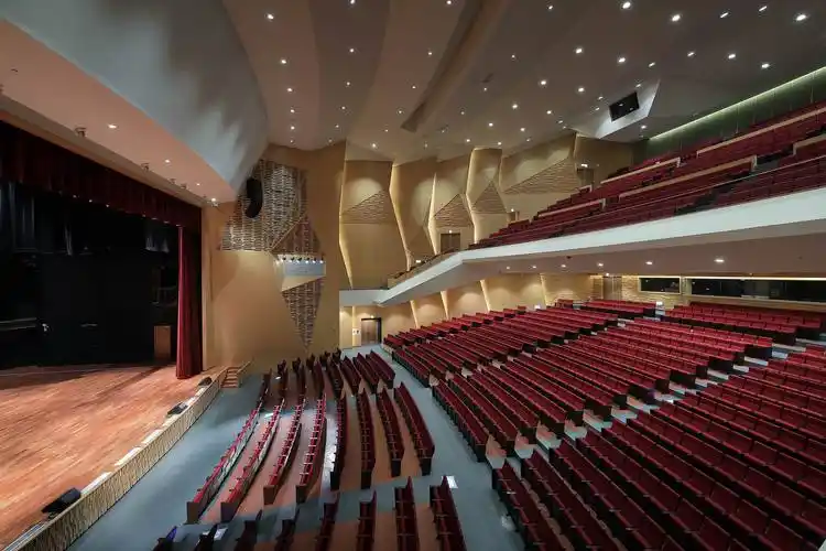 大礼堂位于校园核心中轴在线,坐拥生气盎然的松林,设计概念即取其松果