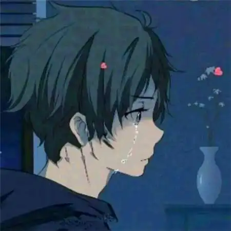 伤感流泪男头图片 在夜里哭得撕心裂肺的男孩哭完记得成熟