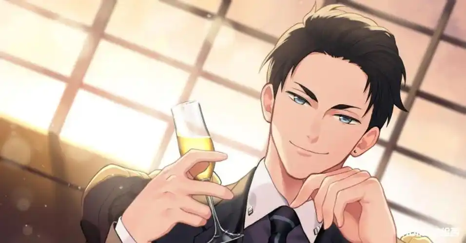 帅气凌人无可匹敌大背头男子插画