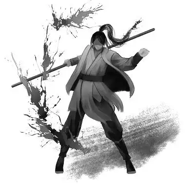 武侠侠客中国水墨古风人物侠客素材