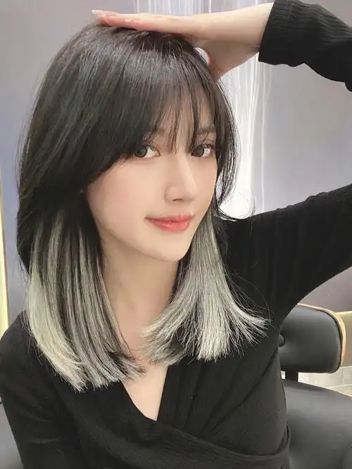 06615伤害的挂耳染|||今年新款超火的耳后染发,秒变甜酷girl