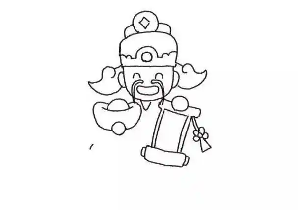 玄天上帝简笔画 天上神仙简笔画