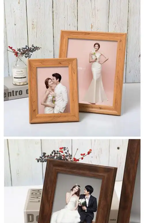 结婚证件照框相框摆台挂墙登记照相情侣相框六七八寸相册摆台创意