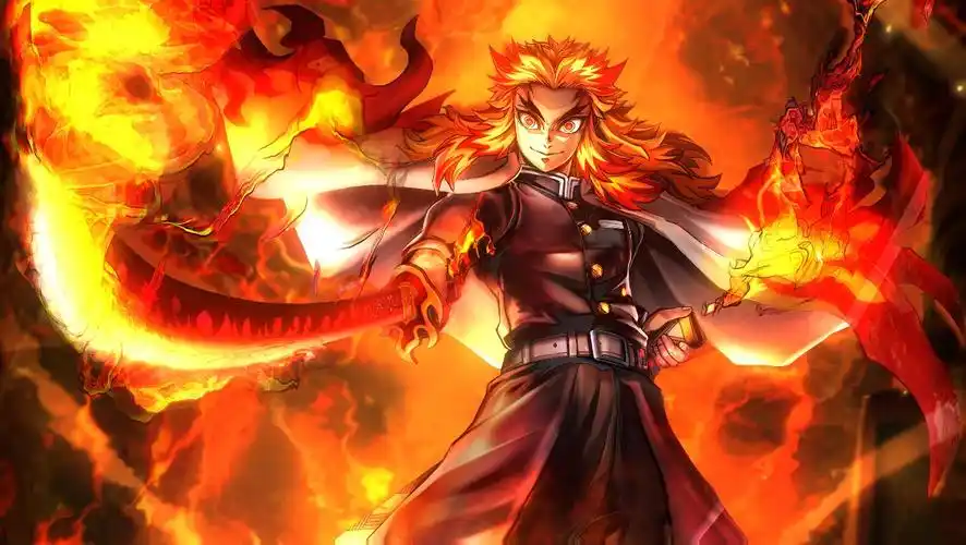 wallpaperengine鬼灭之刃炎柱红莲动态壁纸