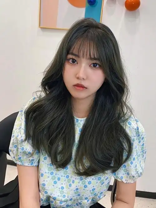 显白发色亚麻闷青色无需漂色亚麻闷青色特