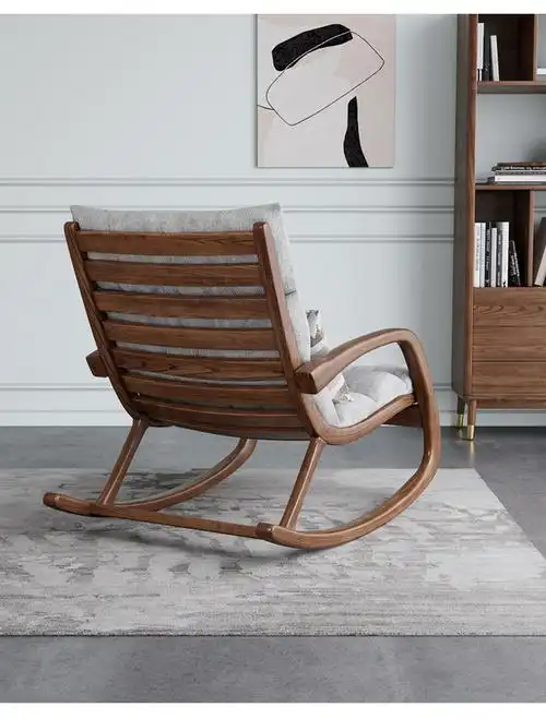 樊云天摇摇椅 大人阳台轻奢躺椅 实木摇椅躺椅大人家用阳台卧室休闲