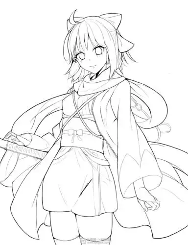 作业:动漫线稿零基础入门学习之主线与辅线的画法练习 - rh-15-132 花