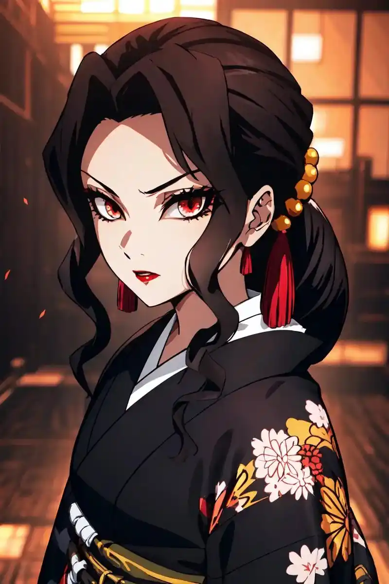 女装无惨来咯,有种黑发堕姬的感觉了,有 - 抖音