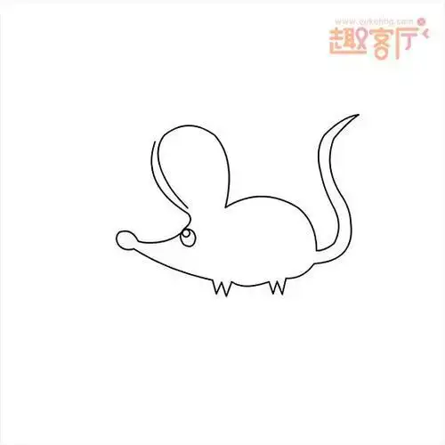 一笔画成的小动物 最简单的动物简笔画