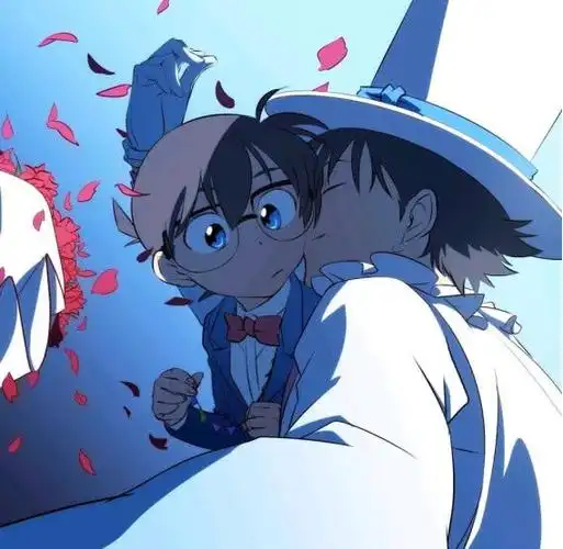 柯南基德如果遇见真的宝石新一肯定守不住但是有一个人可以