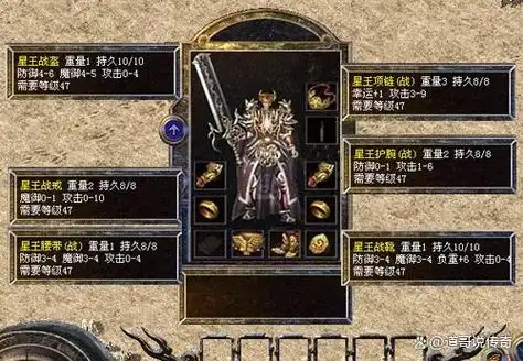 热血传奇:合击版本初期的顶级套装——星王套装